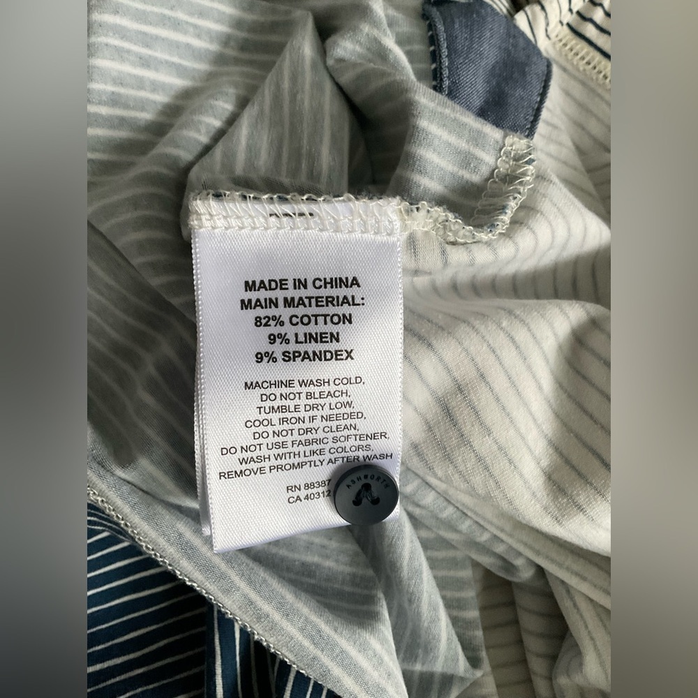 Ashworth Black and White Polo Shirt with Gradient Effect - Picture 5 of 5